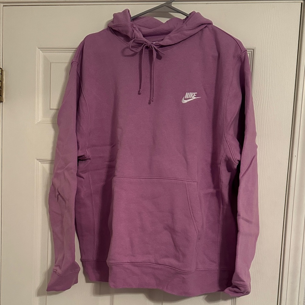 Nike Lavender Pullover Hoodie with White Swoosh